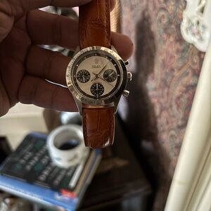 Rolex ref 6239 Chronograph with Tan Leather Strap